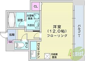 北海道札幌市北区北二十条西6丁目（賃貸マンション1R・1階・27.22㎡） その2