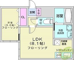 北海道札幌市東区北十七条東1丁目（賃貸マンション1LDK・4階・27.78㎡） その2