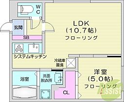 北海道札幌市東区北十六条東12丁目（賃貸マンション1LDK・1階・37.12㎡） その2