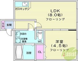 コアパレット  ｜ 北海道札幌市北区麻生町1丁目（賃貸マンション1LDK・1階・26.72㎡） その2