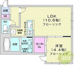 GRANDUKE永山公園通  ｜ 北海道札幌市中央区北二条東8丁目8（賃貸マンション1LDK・2階・35.20㎡） その2