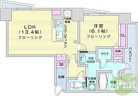 Fリミテッド北広島  ｜ 北海道北広島市中央5丁目（賃貸マンション1LDK・12階・51.44㎡） その2