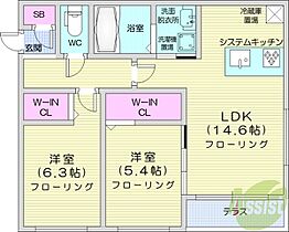 仮)南14条西7丁目MS  ｜ 北海道札幌市中央区南十四条西7丁目（賃貸マンション2LDK・1階・60.09㎡） その1