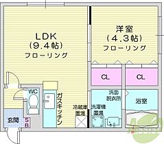 北海道札幌市東区北十一条東13丁目（賃貸マンション1LDK・2階・31.00㎡） その2