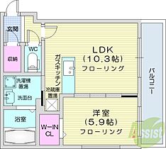 シティレジデンス北13条東  ｜ 北海道札幌市東区北十三条東1丁目（賃貸マンション1LDK・5階・37.01㎡） その2