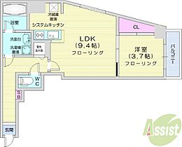 北海道札幌市北区北二十三条西2丁目（賃貸マンション1LDK・11階・35.90㎡） その2