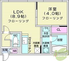 Alegria南8条  ｜ 北海道札幌市中央区南八条西9丁目（賃貸マンション1LDK・3階・30.13㎡） その2