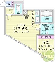 北海道札幌市東区北十五条東6丁目2-12（賃貸マンション1LDK・2階・33.01㎡） その2