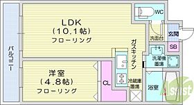 北海道札幌市北区北十九条西7丁目（賃貸マンション1LDK・1階・33.78㎡） その2