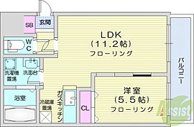 北海道札幌市東区北十条東12丁目（賃貸マンション1LDK・4階・35.45㎡） その2