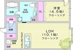 ラ・カンパネラ麻生  ｜ 北海道札幌市北区北三十八条西6丁目（賃貸マンション1LDK・4階・32.15㎡） その2