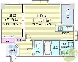 ノヴァクリスタル  ｜ 北海道札幌市中央区南三条西8丁目（賃貸マンション1LDK・6階・36.34㎡） その2