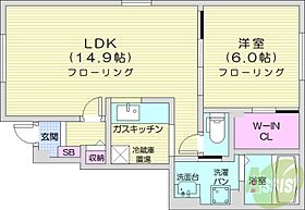 ミリオネール  ｜ 北海道札幌市北区南あいの里5丁目（賃貸アパート1LDK・1階・48.19㎡） その2