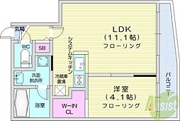 仮)GRANー南6西23MS A棟 5階1LDKの間取り