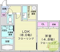 ディライトN26  ｜ 北海道札幌市北区北二十六条西4丁目（賃貸マンション1LDK・2階・31.05㎡） その2