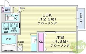 北海道札幌市東区北七条東13丁目（賃貸マンション1LDK・4階・36.75㎡） その2