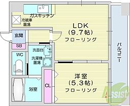 北海道札幌市東区北十四条東13丁目（賃貸マンション1LDK・2階・34.22㎡） その2