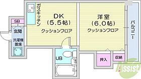 けいほくレジデンス  ｜ 北海道札幌市中央区北二条東2丁目1-23（賃貸マンション1DK・6階・22.68㎡） その2