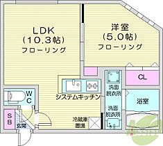 S-RESIDENCE桑園EAST  ｜ 北海道札幌市中央区北七条西11丁目（賃貸マンション1LDK・2階・33.66㎡） その2