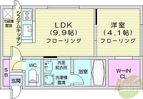 Aster月寒西2  ｜ 北海道札幌市豊平区月寒西三条5丁目（賃貸マンション1LDK・1階・34.62㎡） その2