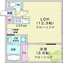 ラムーン発寒  ｜ 北海道札幌市西区発寒四条7丁目（賃貸マンション1LDK・1階・35.18㎡） その2