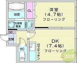 ビンゴファースト  ｜ 北海道札幌市中央区南六条西13丁目（賃貸マンション1DK・2階・29.48㎡） その2