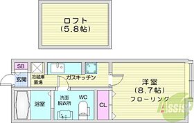 北海道札幌市東区北二十六条東18丁目（賃貸アパート1K・1階・11.26㎡） その2