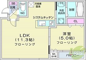 北海道札幌市北区北十二条西1丁目（賃貸マンション1LDK・4階・37.78㎡） その2