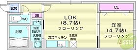 ASTER　TOYOHIRA  ｜ 北海道札幌市豊平区豊平三条7丁目（賃貸マンション1LDK・2階・32.19㎡） その2