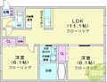 グランドウエスト円山五番館1階6.6万円