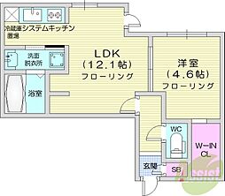 間取図画像 1LDK