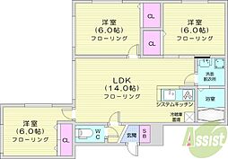 間取図画像 3LDK