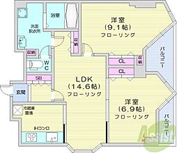 間取図画像 2LDK