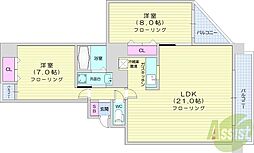 間取図画像 2LDK