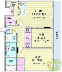 間取図画像 2LDK