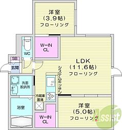 間取図画像 2LDK