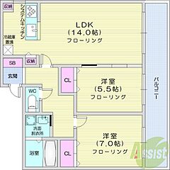 物件の間取り