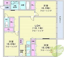 間取図画像 3LDK