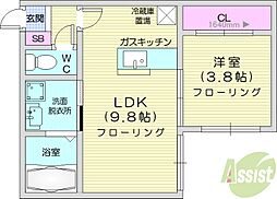 間取図画像 1LDK