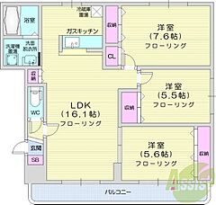 物件の間取り