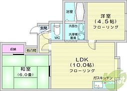 サンパラダイス32 2LDKの間取図画像