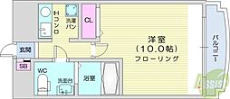 エステトーワ 1Kの間取図画像