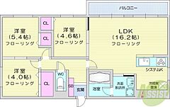 物件の間取り
