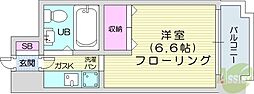 あおばビルN25 1Kの間取図画像