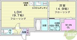 ラ・シャルモントS5 1LDKの間取図画像