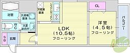 エステラ旭ケ丘 1LDKの間取図画像