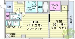 スペチアーレプリーモ 1LDKの間取図画像