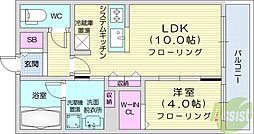 ALPHASQUARES17 1LDKの間取図画像