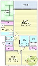 旭ケ丘ガーデンヒルズ 3LDKの間取図画像