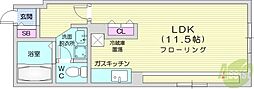トミイビルNo.16ソシアルトミイ 1Kの間取図画像